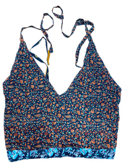 Festival Stall LTD Boho festival Clothing BLACK Crop Top sexy Boho Hippy Festival pretty summer sun vest A B cup UK 8 10 12