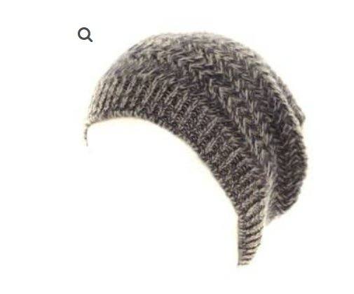 Festival Stall LTD Boho festival Clothing Supersoft Slouch Beanie hat, rib knitted, double thickness