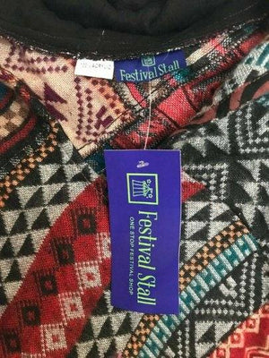 Festival Stall LTD Boho festival Clothing UNIQUE Handmade Poncho patchwork Warm Winter Wrap Cape Shawl Hoodie Jacket gift